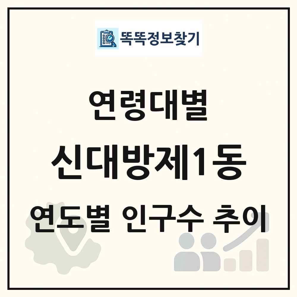 신대방제1동 생애주기별 인구수 링크 그림